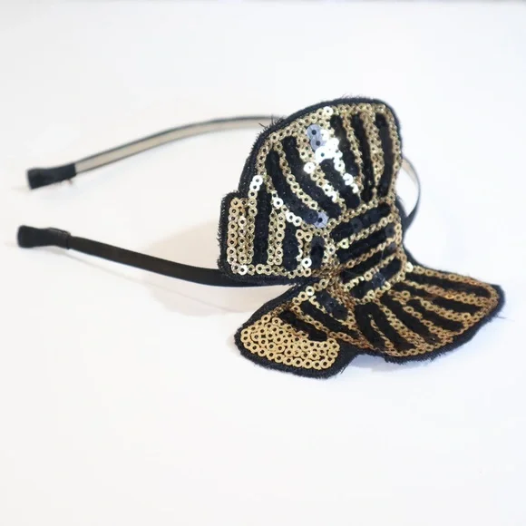 Girls black and gold headband - Picture 1 of 1